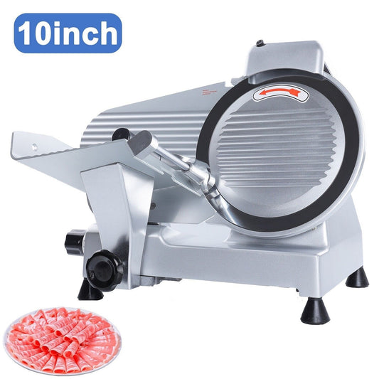 Meat Slicer Machine10 Inch Commercial Meat Slicer 240W Semi-Auto Foody Slicer - 10 Inch Slicer