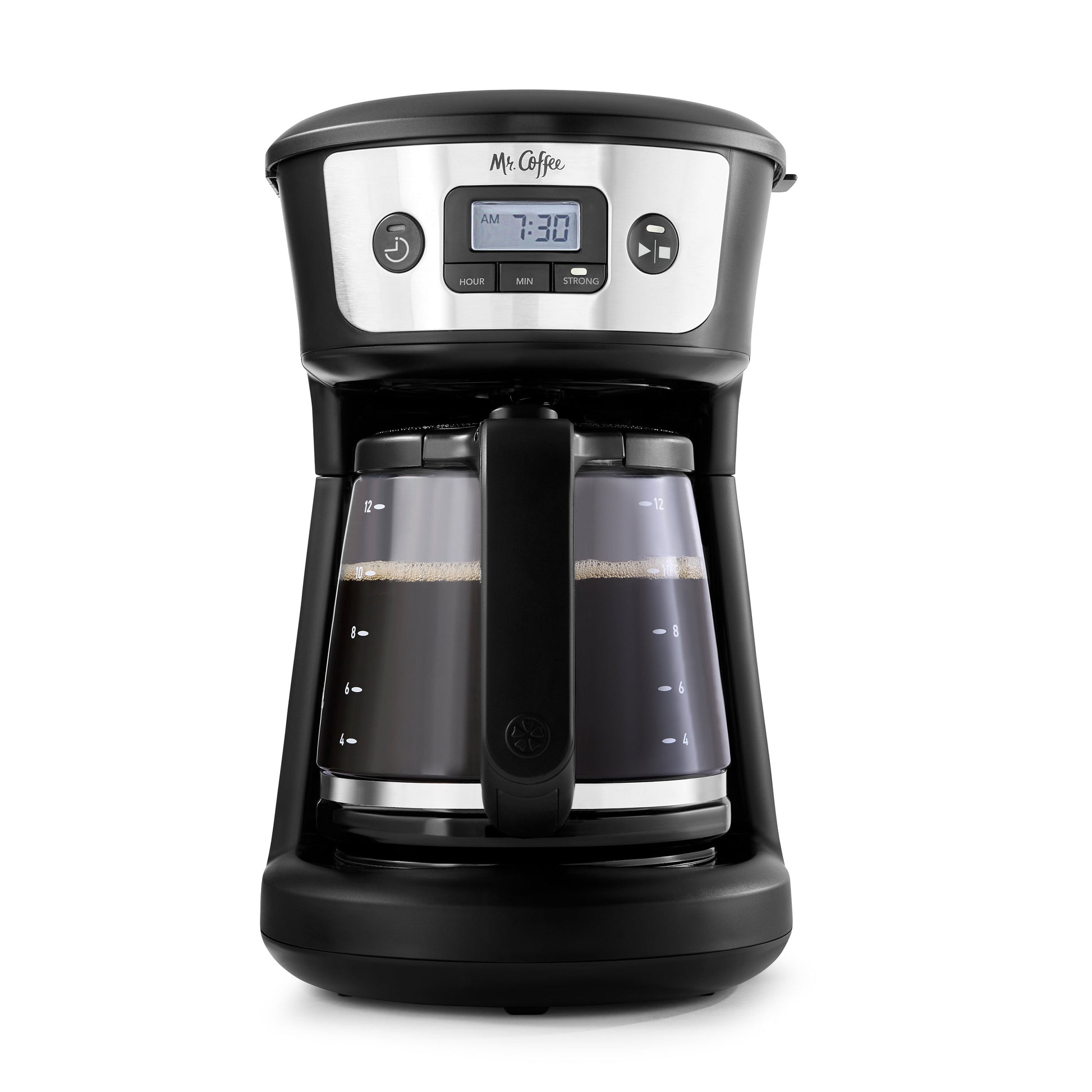 12 Cup Programmable Coffee Maker with Strong Brew, Stainless