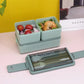 Kitchen Supplies, Double-Layer Compartment Insulation Set, Easy to Clean, Microwave Oven, Plastic Lunch Box