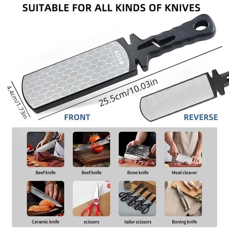 5 In1 Knife Sharpener Diamond Bars 400/1000 Multi-Tool Kitchen Knives Tungsten Steel Ceramic Grinding Double-Sided Whetstone 숫돌