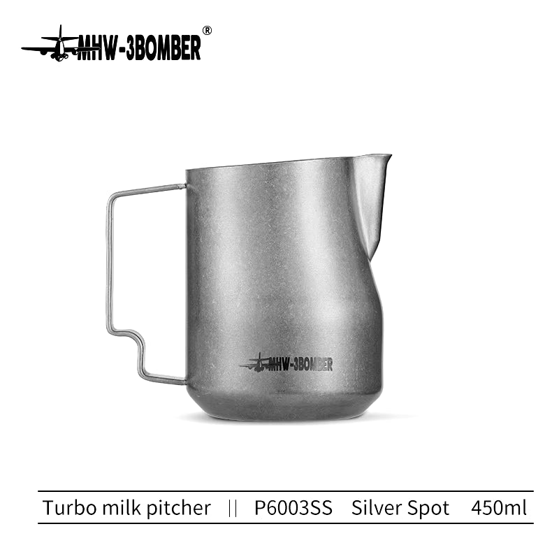 350Ml 450Ml Turbo Milk Frothing Pitcher Steaming Pitchers Professional Milk Foam Jug Home Barista Kitchen Accessorie