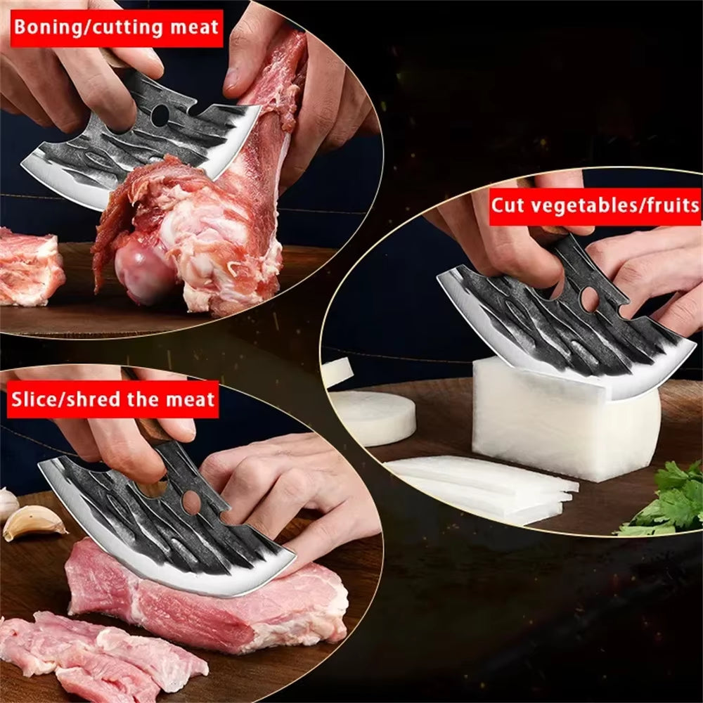 Kitchen Knife Professional Chef Knife Solid Wood Handle Boning Knife Vegetable Meat Forging Sharp Durable Kitchen Tools