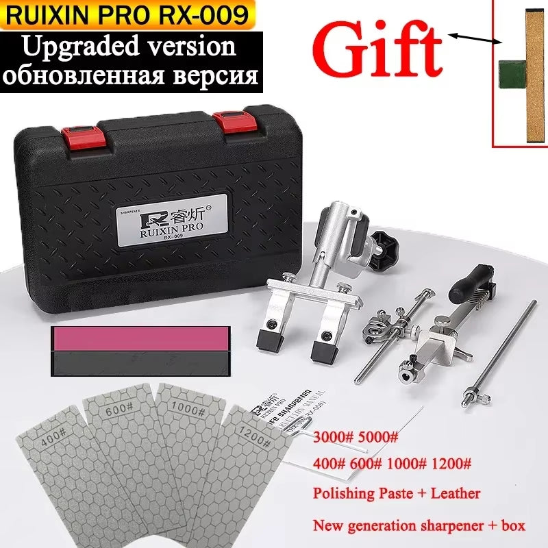 2023 New Upgraded Version Ruixin Pro RX009 Aluminium Alloy Knife Sharpener System 360 Degree Flip Constant Angle Grinding Tools