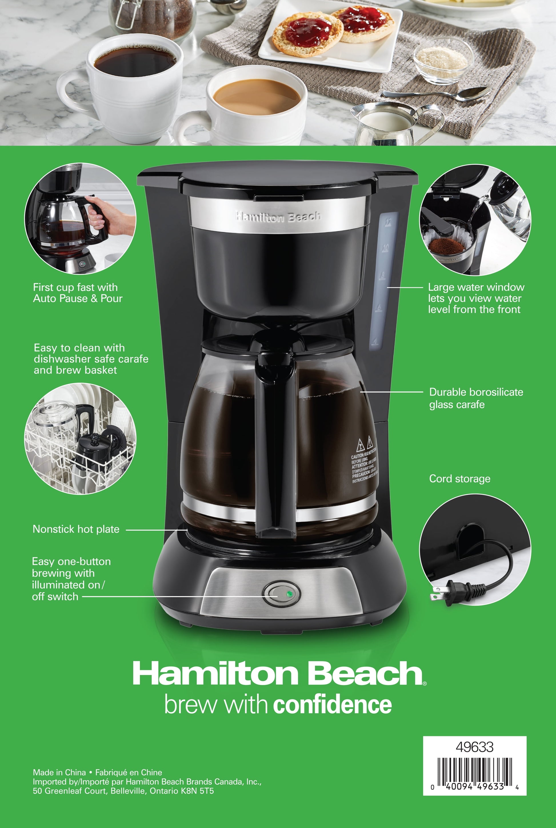 Stainless Steel 12-Cup Coffee Maker