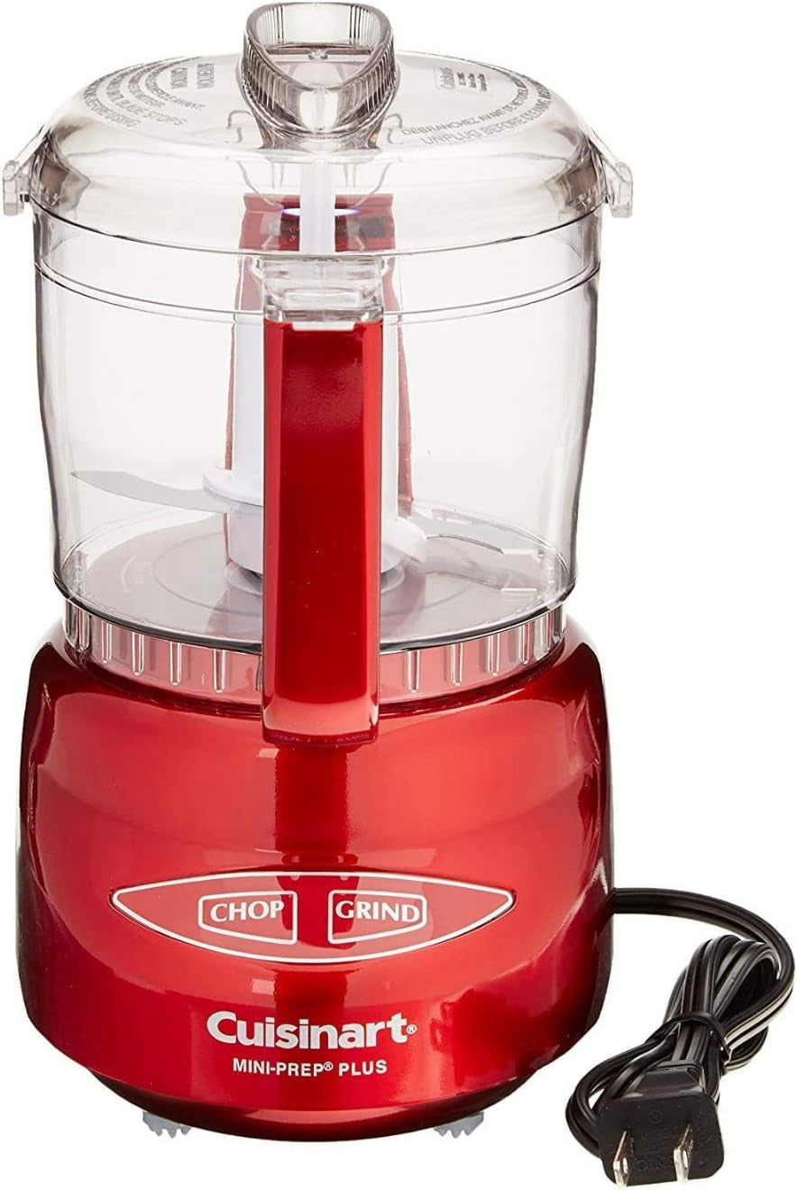 Mini Prep plus Food Processor, 3 Cup, Metallic Red