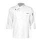 Mens Chef Shirt Work Uniform Cross-Over Collar Chef Coat Kitchen Restaurant Hotel Unisex Cooking Jacket with Pockets Chef Tops