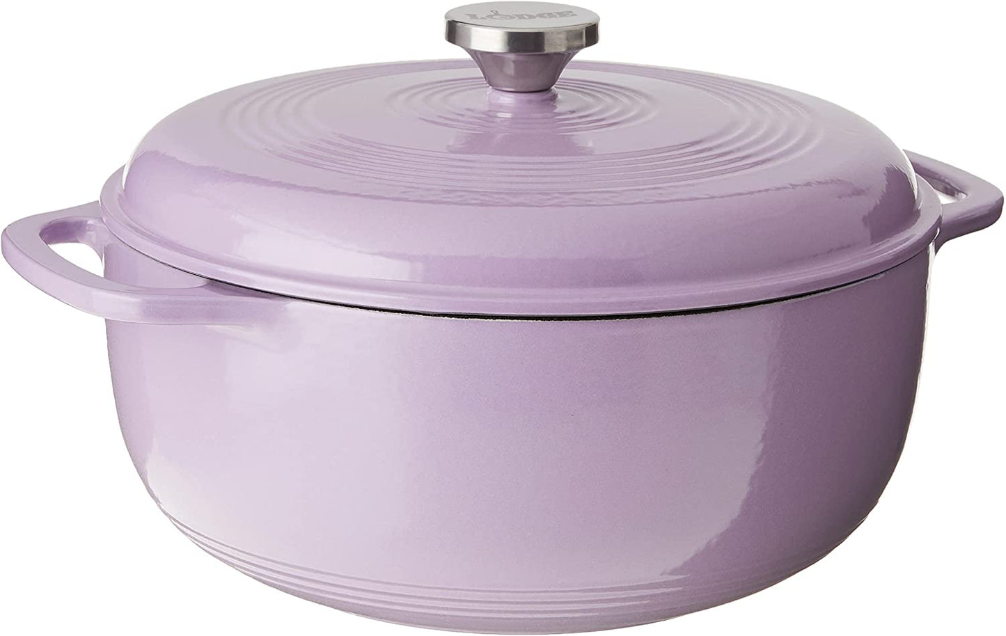 6 Quart Enameled Cast Iron Dutch Oven with Lid – Dual Handles – Oven Safe up to 500° F or on Stovetop - Use to Marinate, Cook, Bake, Refrigerate and Serve – Blue