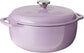 6 Quart Enameled Cast Iron Dutch Oven with Lid – Dual Handles – Oven Safe up to 500° F or on Stovetop - Use to Marinate, Cook, Bake, Refrigerate and Serve – Blue