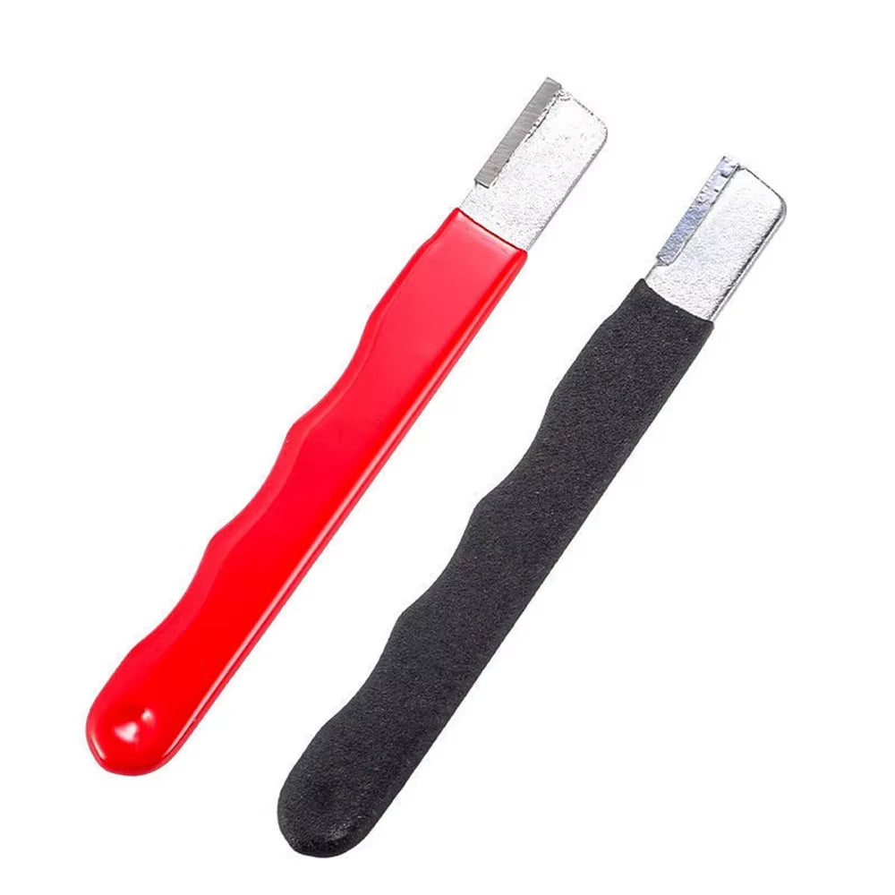 Metal Knife Pruning Sharpening Stone Handheld Garden Shear Scissors Sharpener with Lid Mini Portable Knife Sharpener Grindstone