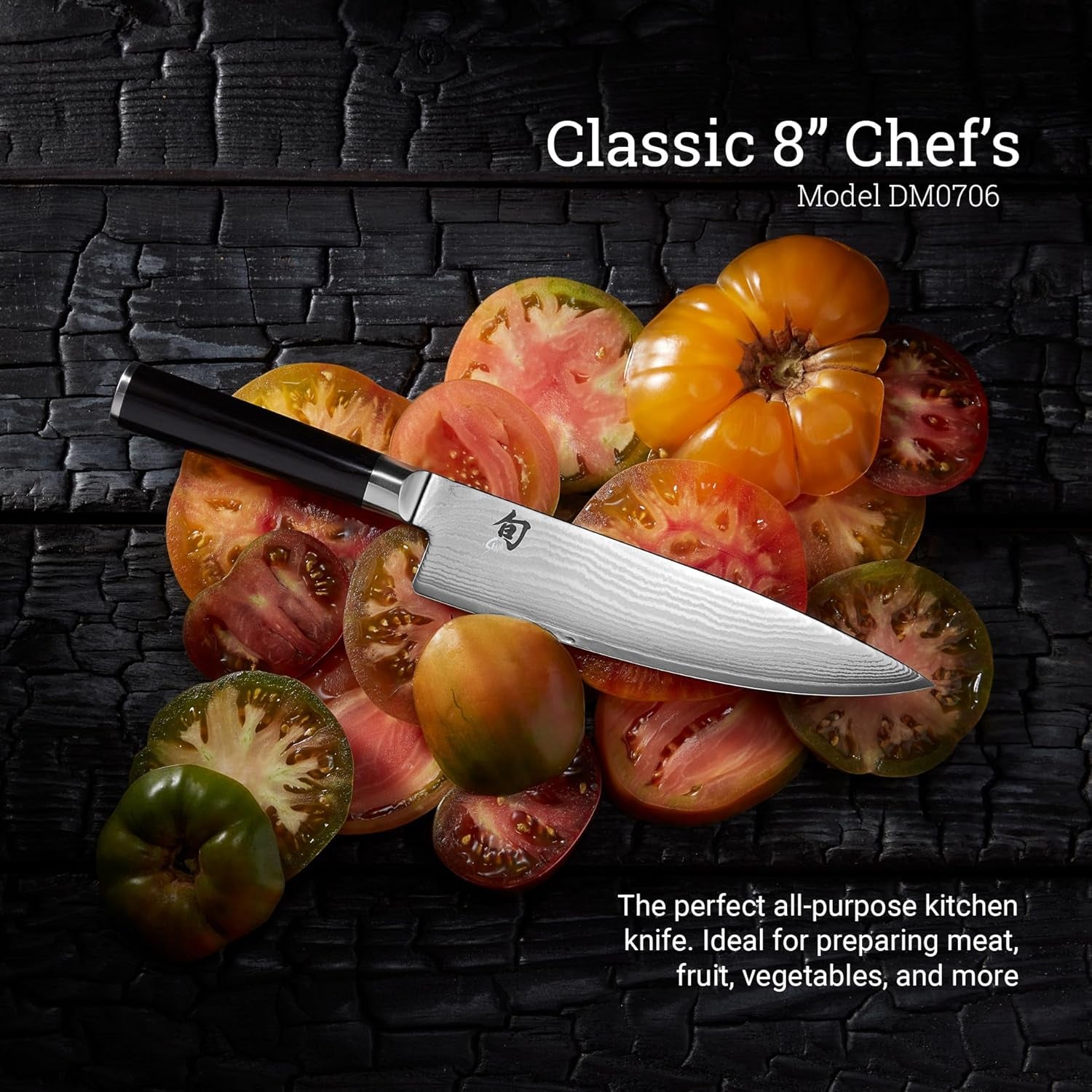 Classic 8" Chef'S Knife, Handcrafted Japanese Kitchen Knife, VG-MAX Core with Damascus Stainless Steel Cladding, Pakkawood Handle, High Quality Chef Knife for Professional and Home Chefs