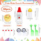 Cute Mini Animal Cartoon Food Picks Children Snack Cake Dessert Food Fruit Forks Silicone Lunch Box Dividers