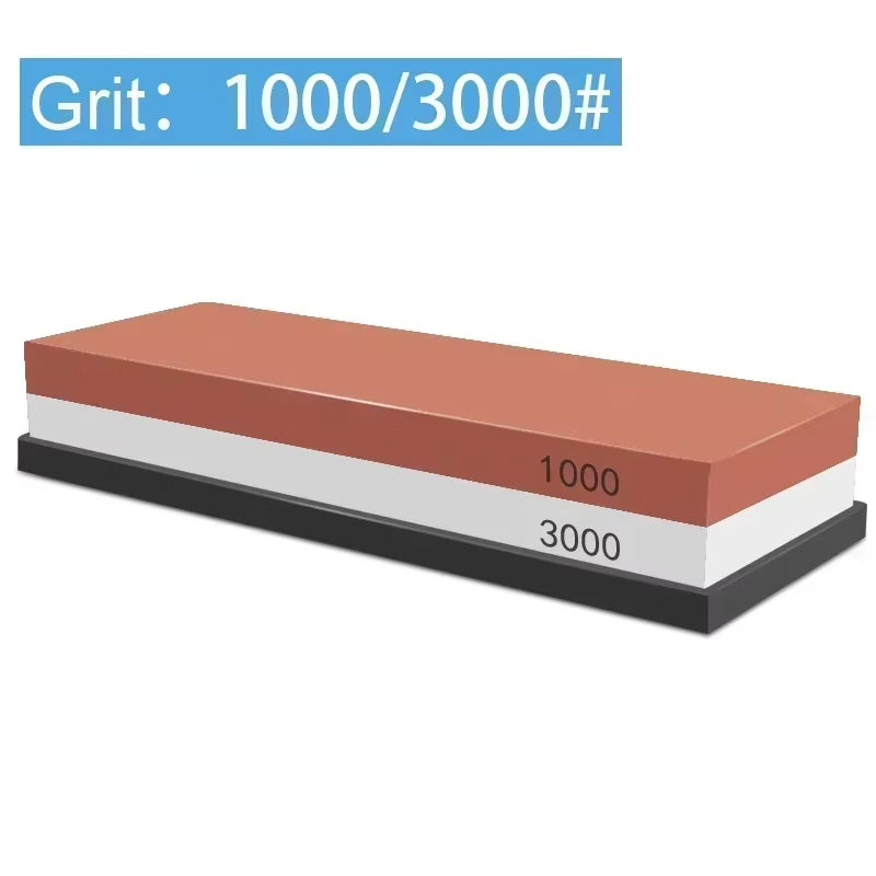 1-7Pcs Sharpening Stone Knife Sharpener Grit240-8000# Whetstone Professional Grindstone Set Wood Base Angle Guide Polishing Set