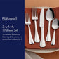 Everyday Simplicity 53-Piece Stainless Steel Flatware Set, Service for 8