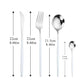 Dinnerware Rainbow Silverware Cutlery Set 304 Stainless Steel Fork Spoon Knife Luxury Flatware Home Kitchen Dinner Set Drop Ship