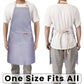 2 Pack Adjustable Bib Apron with 2 Pockets Chef Cooking Kitchen Restaurant Aprons for Women Men