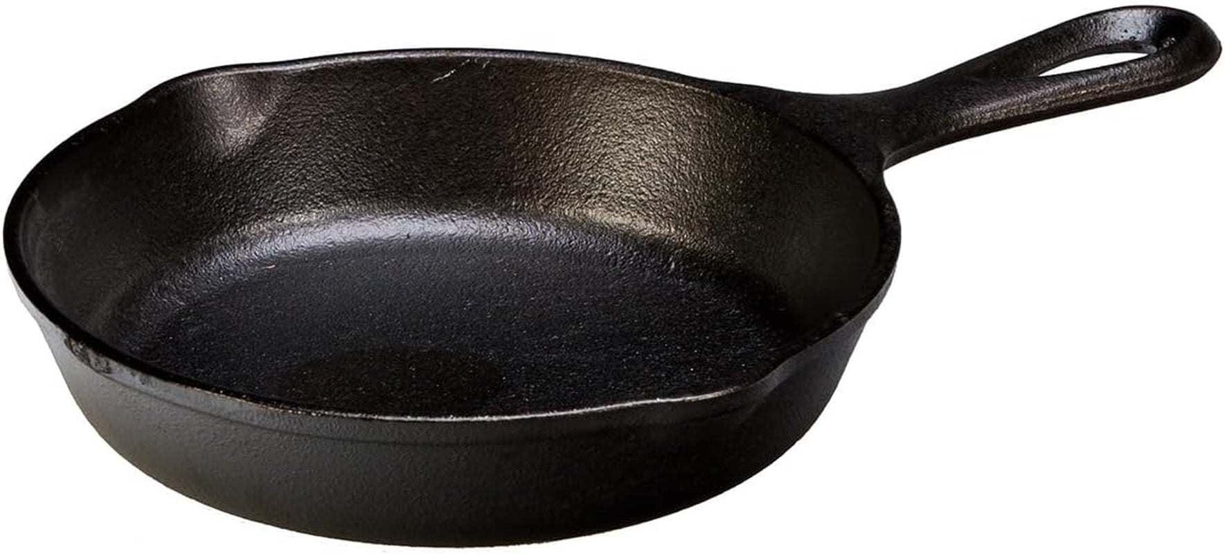 10.25 Inch Cast Iron Pre-Seasoned Skillet – Signature Teardrop Handle - Use in the Oven, on the Stove, on the Grill, or over a Campfire, Black