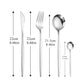 Dinnerware Rainbow Silverware Cutlery Set 304 Stainless Steel Fork Spoon Knife Luxury Flatware Home Kitchen Dinner Set Drop Ship