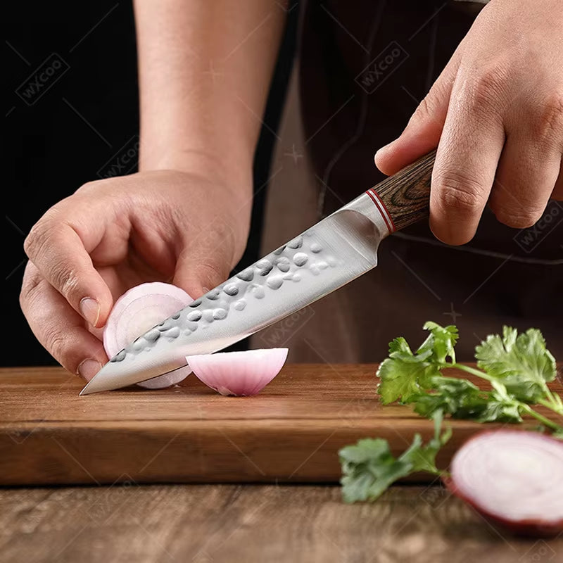 Professional Kitchen Knives Meat Cleaver Butcher Knife Forged Hammer Boning Knife Paring Stainless Steel Slicing Cooking Knives