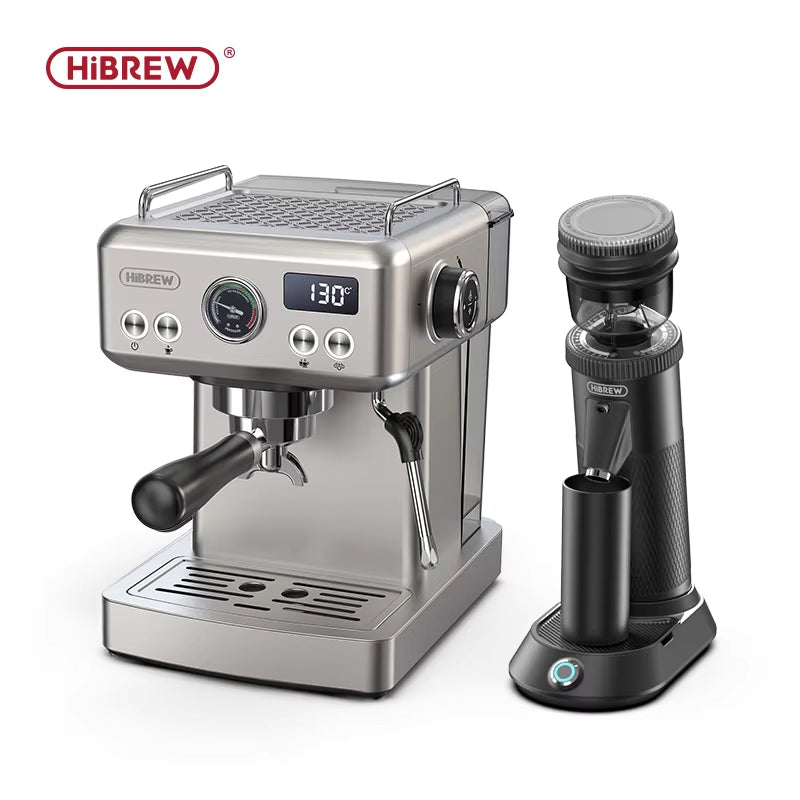 20Bar Semi Automatic Espresso Coffee Machine Temperature Adjustable 58Mm Portafilter Cold/Hot Coffee Maker Metal Caseh10A