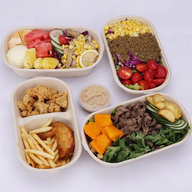 Containers Boxes Go Disposable Food to Box Paper Take Out Lunch Container Salad Packing School Trays Takeout Lids Plates Plastic