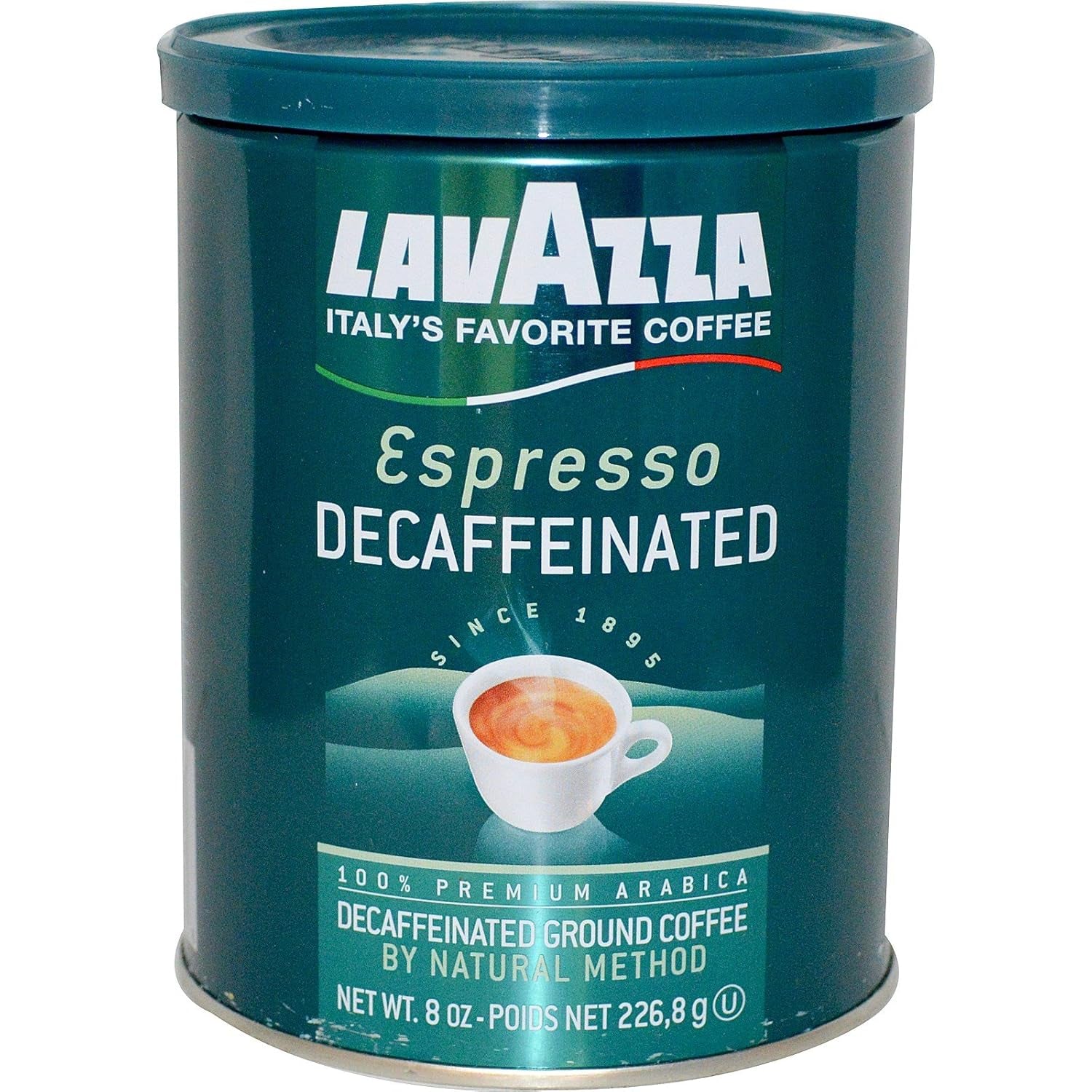 Decaf Ground Espresso, Medium Roast, 8-Oz Cans (4 Pack) - Authentic Italian, Non GMO, Sweet & Fruity - Packaging May Vary