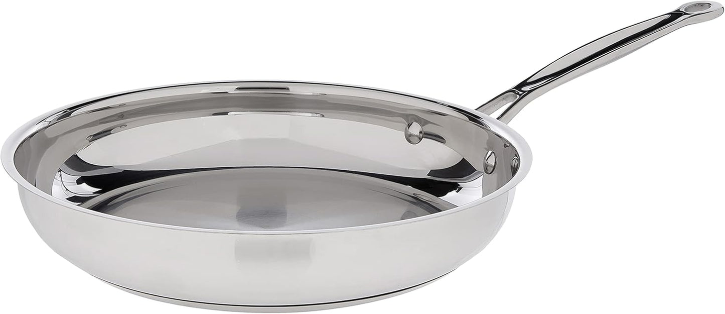 722-20 8-Inch Chef'S-Classic-Stainless-Cookware-Collection, 8", Open Skillet