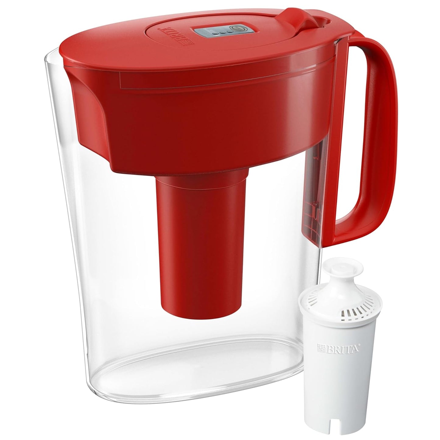 Metro Water Filter Pitcher with Smartlight Filter Change Indicator, Bpa-Free, Replaces 1,800 Plastic Water Bottles a Year, Lasts Two Months, Includes 1 Filter, Small - 6-Cup Capacity, White