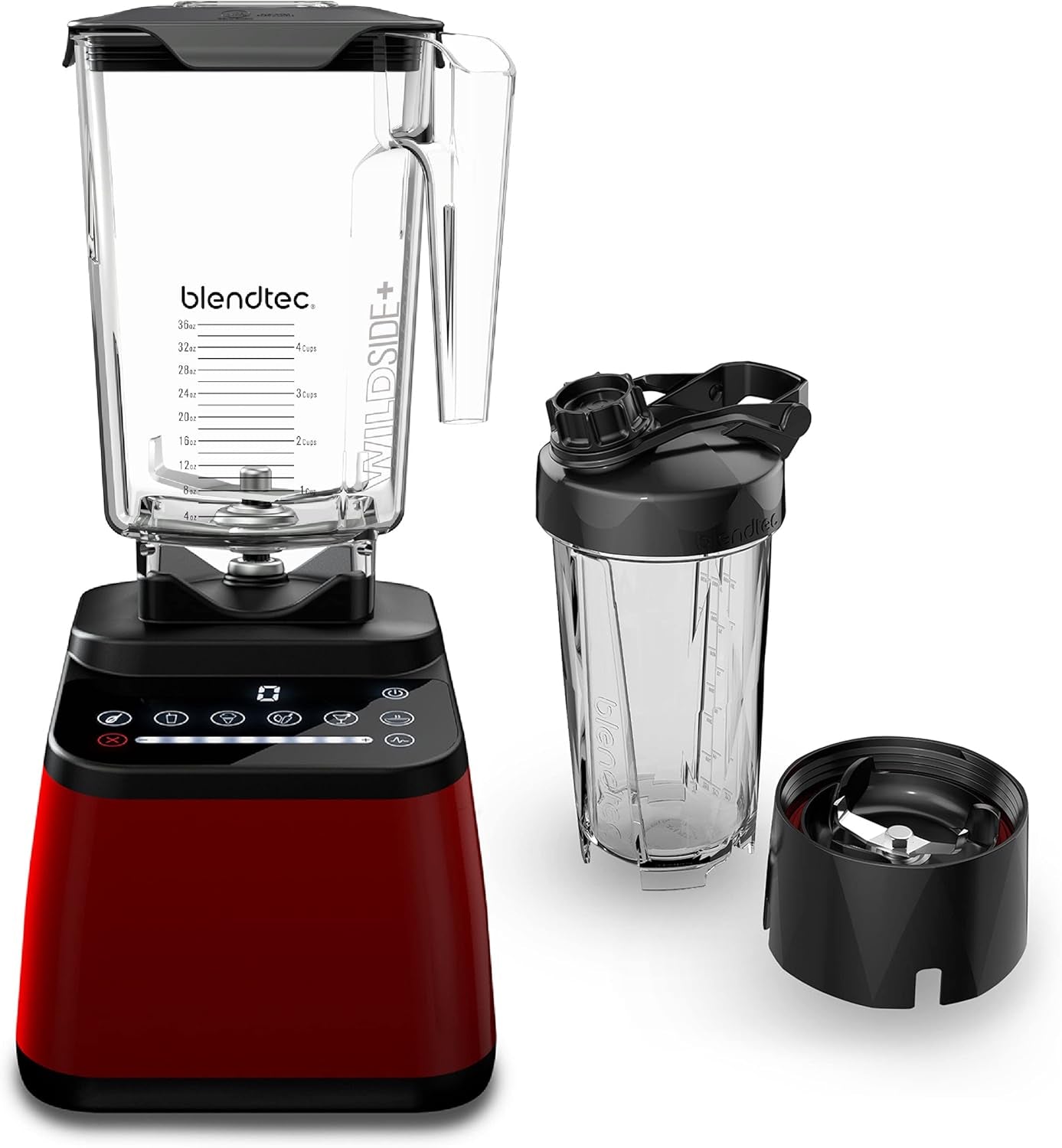 Original Designer Series Blender and 90 Oz Wildside+ Jar - Kitchen Blender Bundle - Black