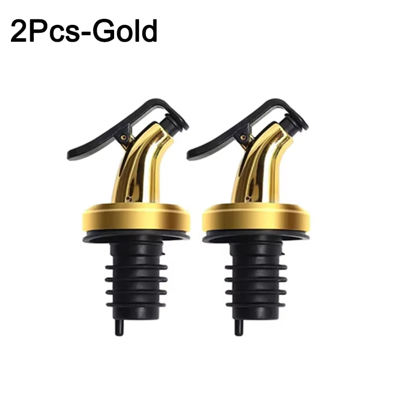 1/3Pcs Oil Bottle Stopper Lock Plug Seal Leak-Proof Food Grade Rubber Nozzle Sprayer Liquor Dispenser Wine Pourer Kitchen Tools