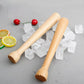 Wooden Juice Press Muddler for Cocktails Ice Crusher Muddler Bar Tool Kitchen Fruits Lemon Juice Press Hammer Mashing Ice Sticks