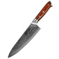 1-10 PCS Kitchen Knife 67 Layers Damascus Steel Chef Slicing Utility Paring Knife Steel Rosewood Handle Razor Sharp