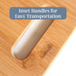 3-Piece Bamboo Cutting Board Set; 3 Assorted Sizes of Bamboo Wood Cutting Boards for Kitchen