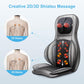 Shiatsu Neck Back Massager with Heat, 2D Ro 3D Kneading Massage Chair Pad, Adjustable Compression Seat Massager for Full Body Relaxation, Christmas Gifts for Dad Mom Women Men,Dark Gray