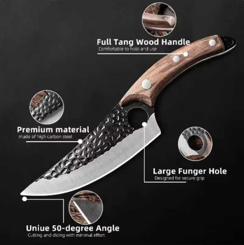 Handmade Forged Kitchen Knife Butcher Knife Boning Knives Meat Cleaver Vegetables Cutter Professional Household Chef Cook Knife