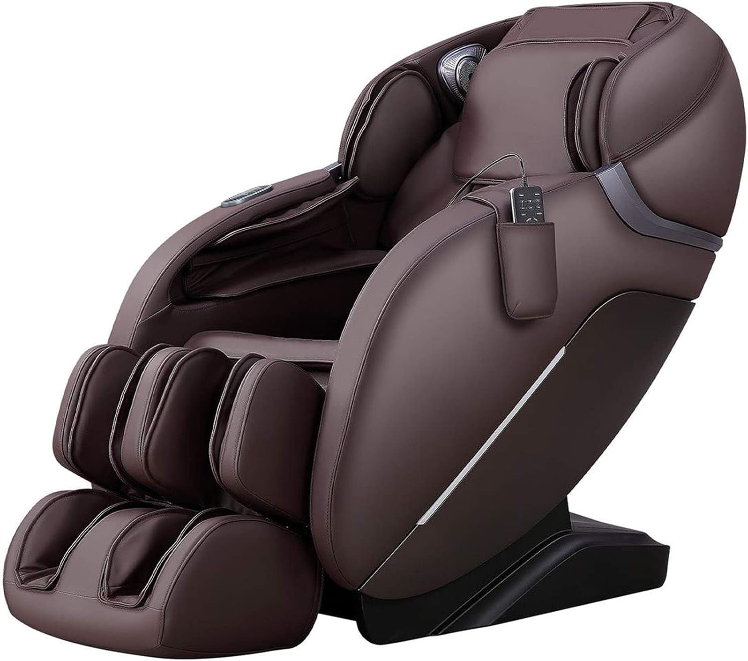 SL Track Massage Chair Recliner, Full Body Massage Chair with Zero Gravity, Bluetooth Speaker, Airbags, Heating, and Foot Massage