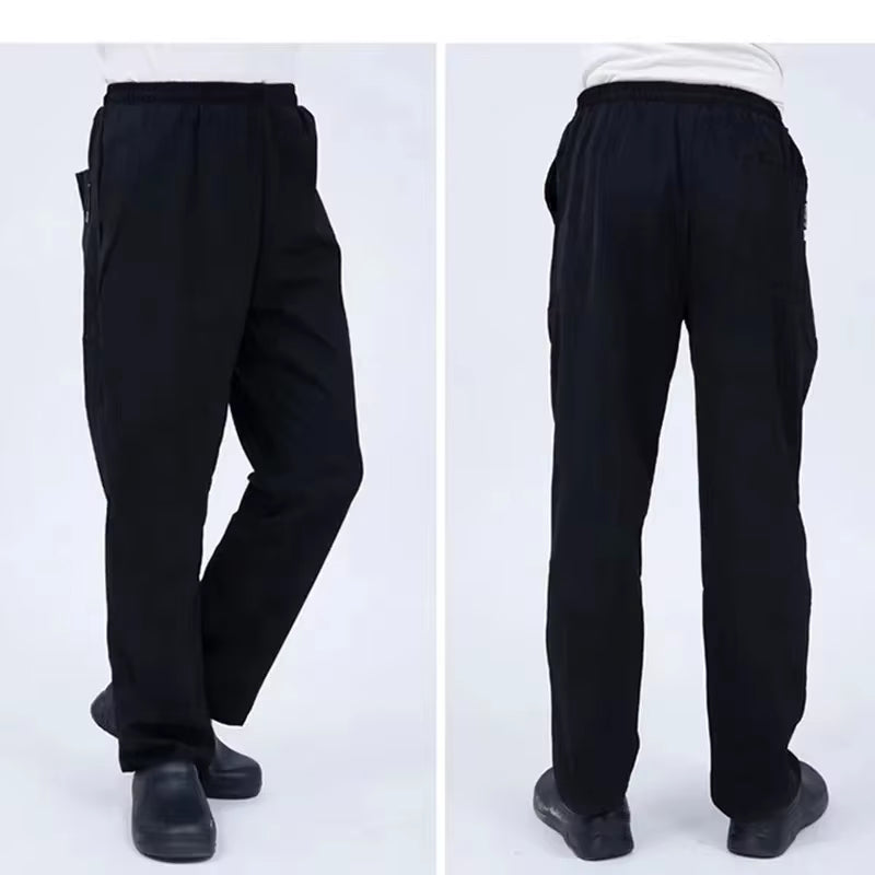 Chef Pants for Men Restaurant Kitchen Unisex Cook Works Lightweight Baggy Trousers Chef Accessories Chef Bottoms Uniform Men