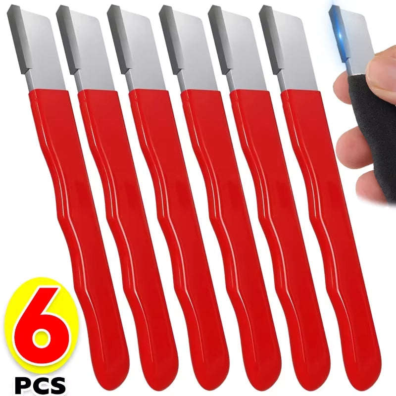 6/1PCS Quick Sharpener Alloy Steel Portable Manual Knives Grinding Sharpener Scissor Knife Sharpening Stone Kitchen Scraper Tool