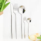 30Pcs Shining Dinnerware Tableware Set Knife Cake Fork Teaspoon Cutlery Set Stainless Steel Flatware Party Restaurant Silverware