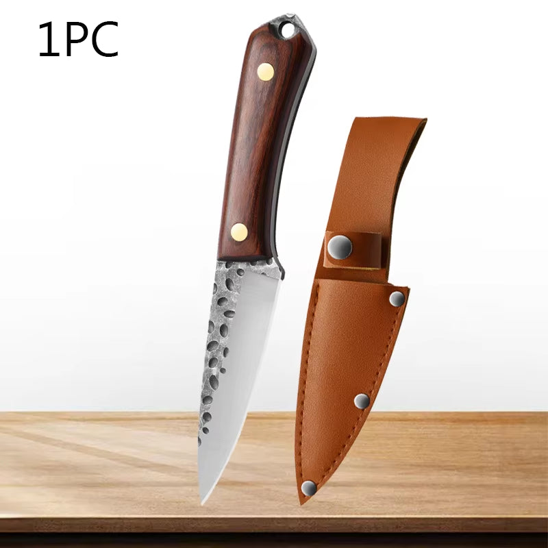 Boning Knife Stainless Steel Kitchen Knife Professional Japanese Knife Meat Cleaver Bone Cleaver Forging Knife Cooking Tools