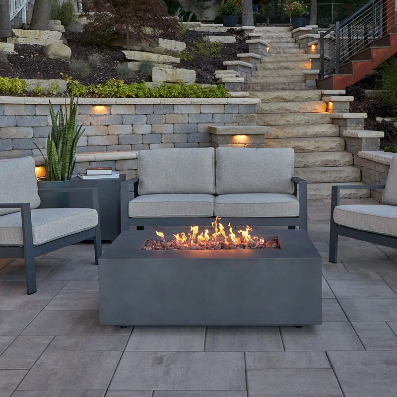 AEGEAN Propane / Natural Gas Outdoor Fire Pit Table