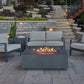 AEGEAN Propane / Natural Gas Outdoor Fire Pit Table