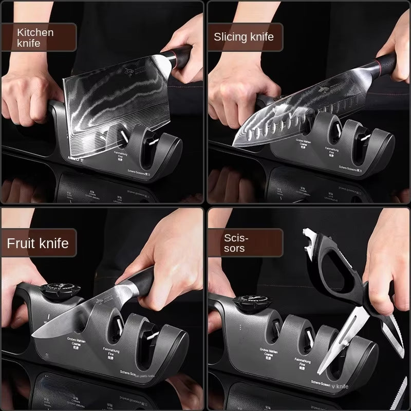 Knife Sharpener 5 in 1 Adjustable Angle Kitchen Grinding Machine Professional Knife Scissors Sharpening Tools Home Kitchen Knife