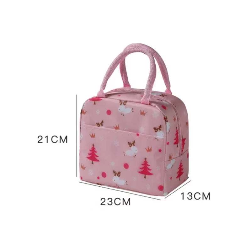 Portable Cooler Bag Ice Pack Lunch Box Insulation Package Insulated Thermal Food Picnic Bags Pouch for Women Kids Children Bag