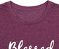 Blessed Grandma Shirt Funny Cute Graphic Tees Women Letter Print T-Shirt Casual Short Sleeve Tops