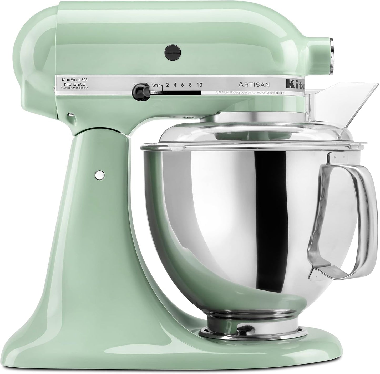 Artisan Series 5 Quart Tilt Head Stand Mixer with Pouring Shield KSM150PS, Contour Silver