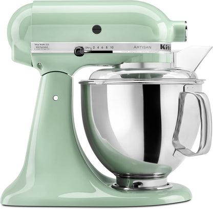 Artisan Series 5 Quart Tilt Head Stand Mixer with Pouring Shield KSM150PS, Almond Cream