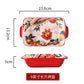 Ceramic Colorful Flower Dinner Plate Set Under-Glazed Retro Dinner Dishes Dinnerware Household Bowl Bakeware Flower Tableware