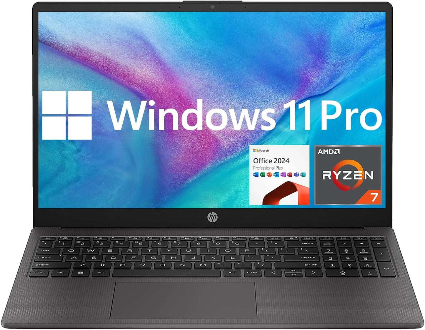 [2025 Updated] 255 G10 15.6" Laptop, 64GB RAM | 2T SSD | FHD Business Laptop, AMD Ryzen 7 7730U, Numeric Keypad, Webcam, Window 11 Pro, Latest MS Office Pro 2024