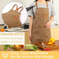 Canvas Cross Back Chef Cotton Aprons for Men Women with Large Pockets