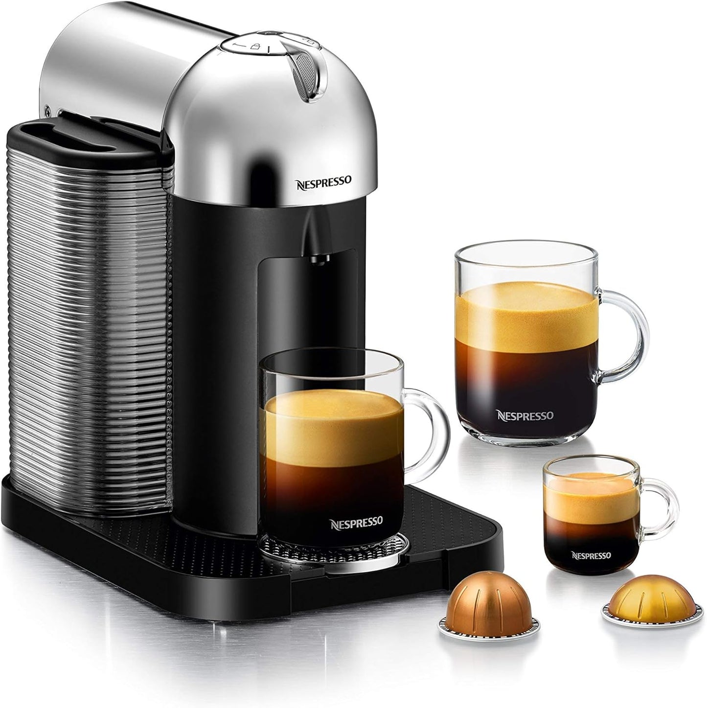 Vertuo Coffee and Espresso Maker by , Chrome